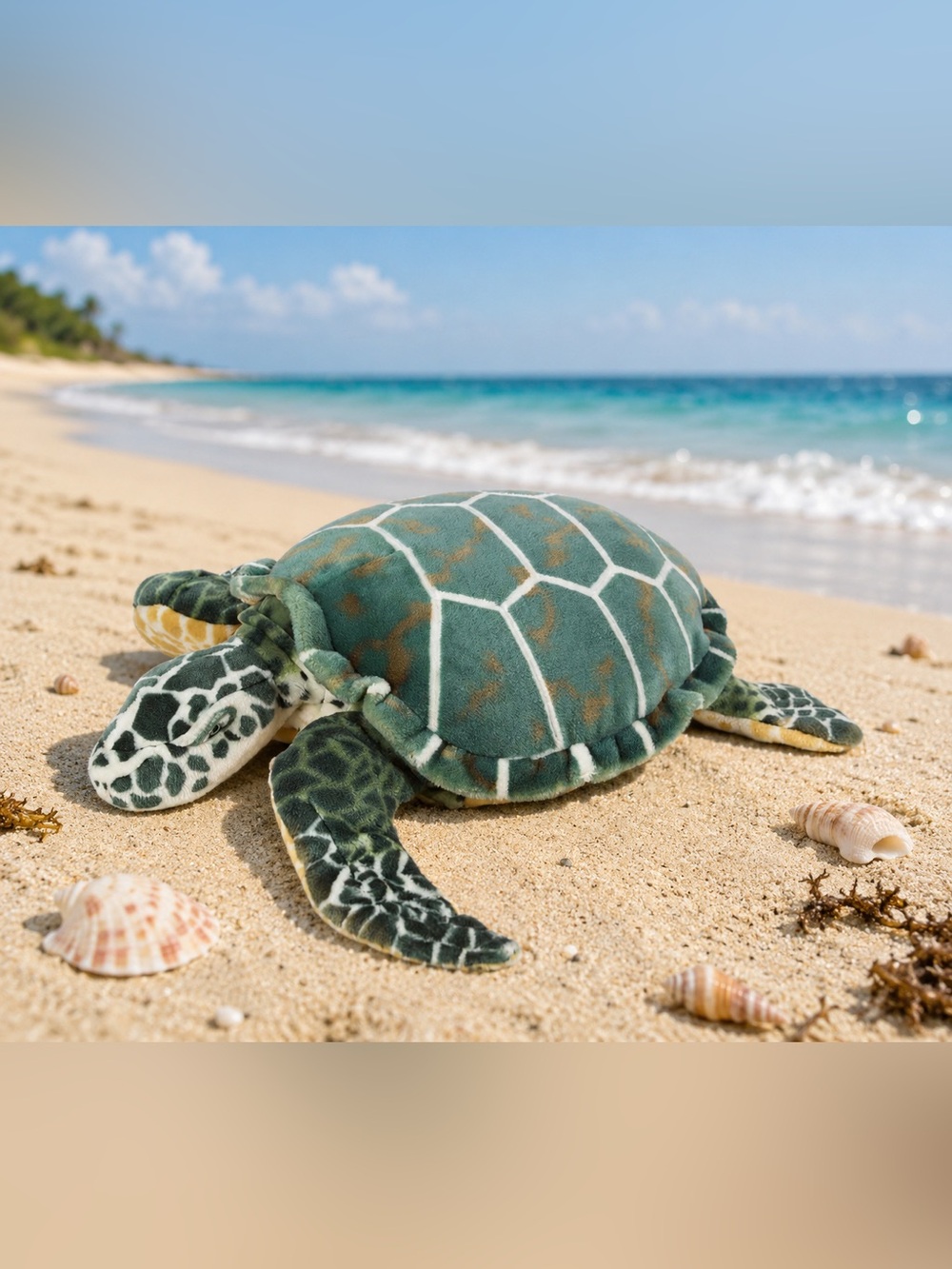Melissa & Doug large Green Plush sea  Turtle 33 inches
